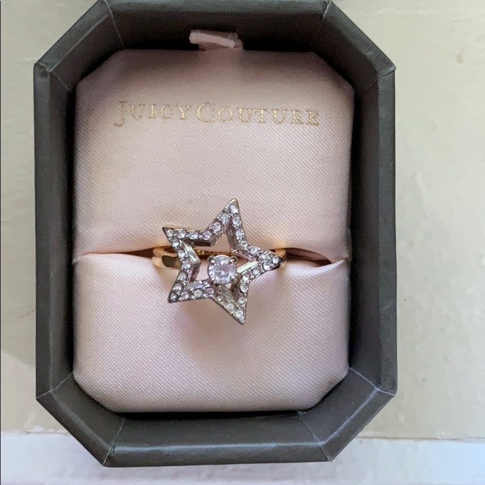 Juicy Couture diamond star ring